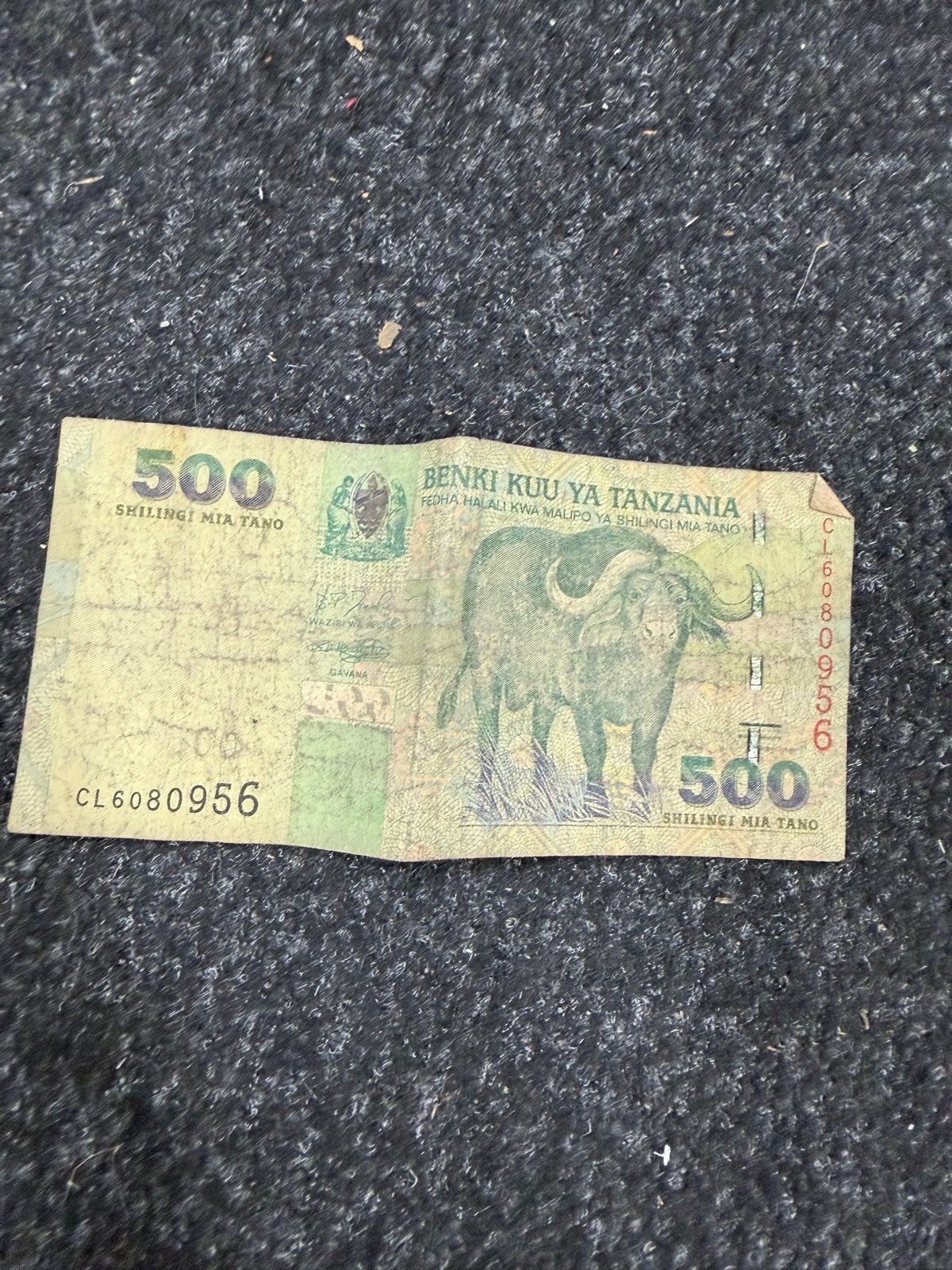 500 Shilling biljet uit Tanzania (Afrika), Ophalen of Verzenden, Los biljet