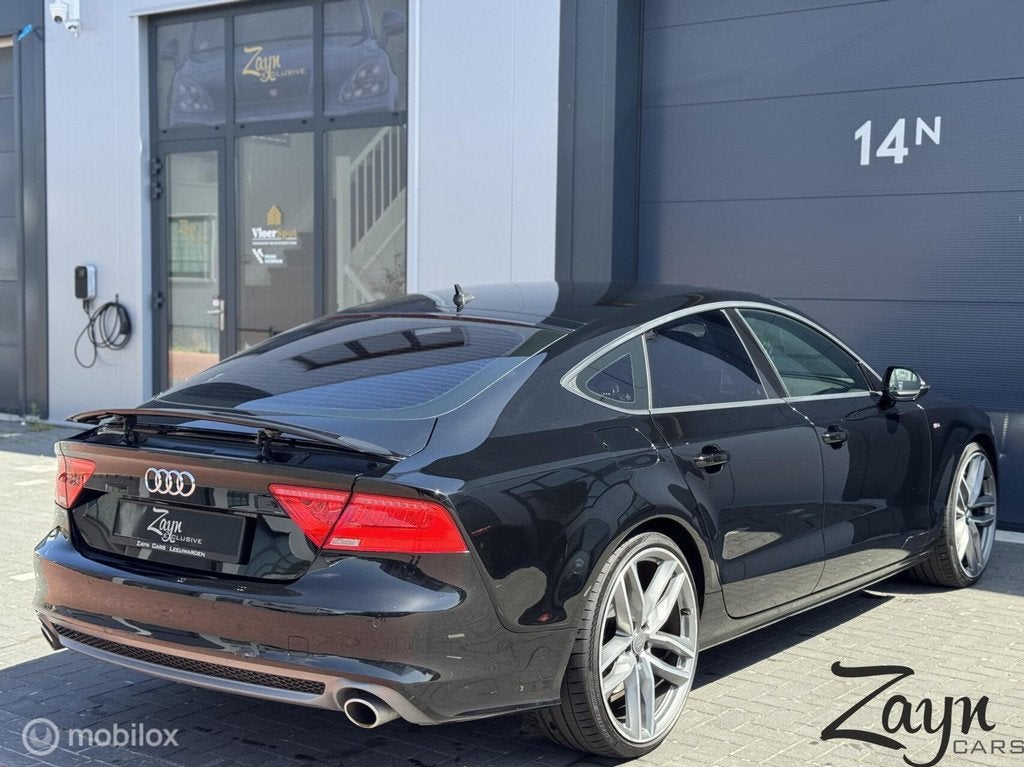 Audi A7 Sportback 3.0 TDI BiT Quattro S Edition 313PK, Euro 5, Gebruikt, 4 stoelen, Zwart