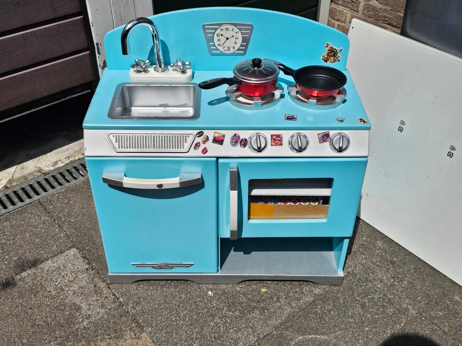 KidKraft Retro Kinderkeuken + veel accessoires, Ophalen, Gebruikt
