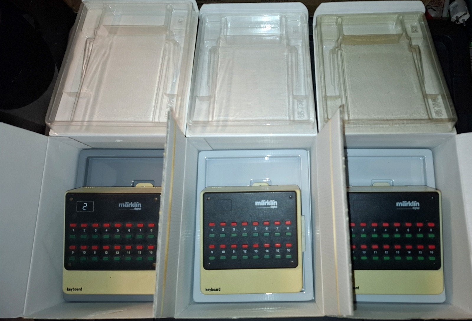3 stuks marklin keyboard 6040 in ovp, Gebruikt, Ophalen of Verzenden, Märklin, Transformator of Voeding