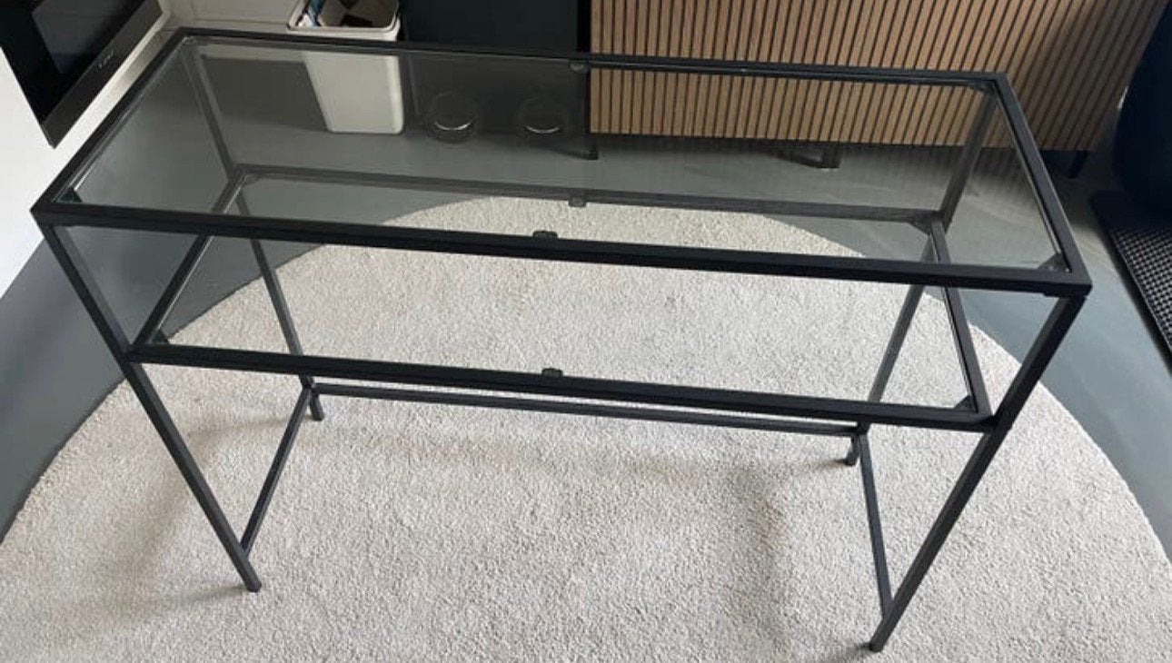 Bijzettafel, Huis en Inrichting, Tafels | Sidetables, Ophalen, 100 tot 150 cm, Zo goed als nieuw, 25 tot 50 cm