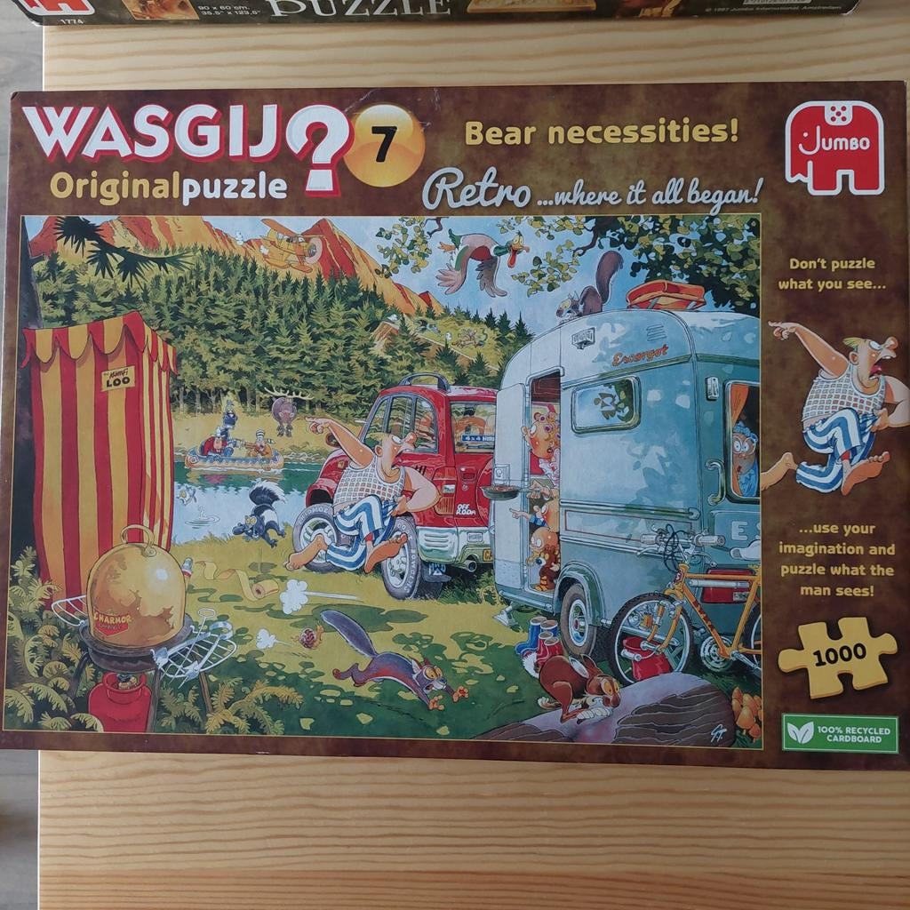 Wasgij? Bear necessites, Ophalen of Verzenden, 500 t/m 1500 stukjes, Zo goed als nieuw