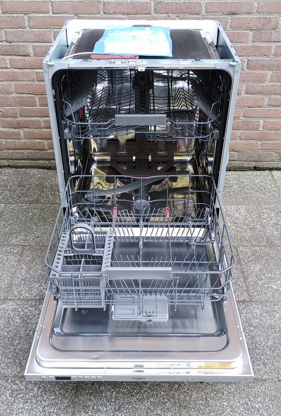 Whirlpool inbouw vaatwasmachine WCIC 3C26 PE Bouwjaar 9-2020, Witgoed en Apparatuur, Gebruikt, Minder dan 85 cm, Minder dan 10 liter