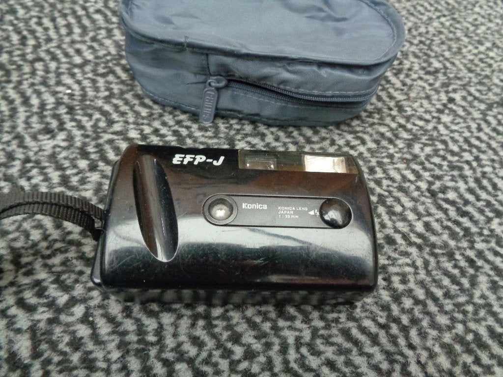 Konica RFD-J Fotocamera met Hoesje., Ophalen, Gebruikt, Compact, Konica