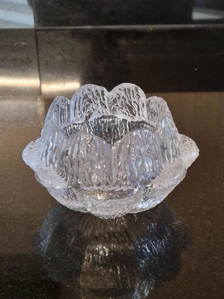 Vintage Holmegaard Waxinelichthouder"Waterlelie"Sidse Werner, Antiek en Kunst, Ophalen of Verzenden