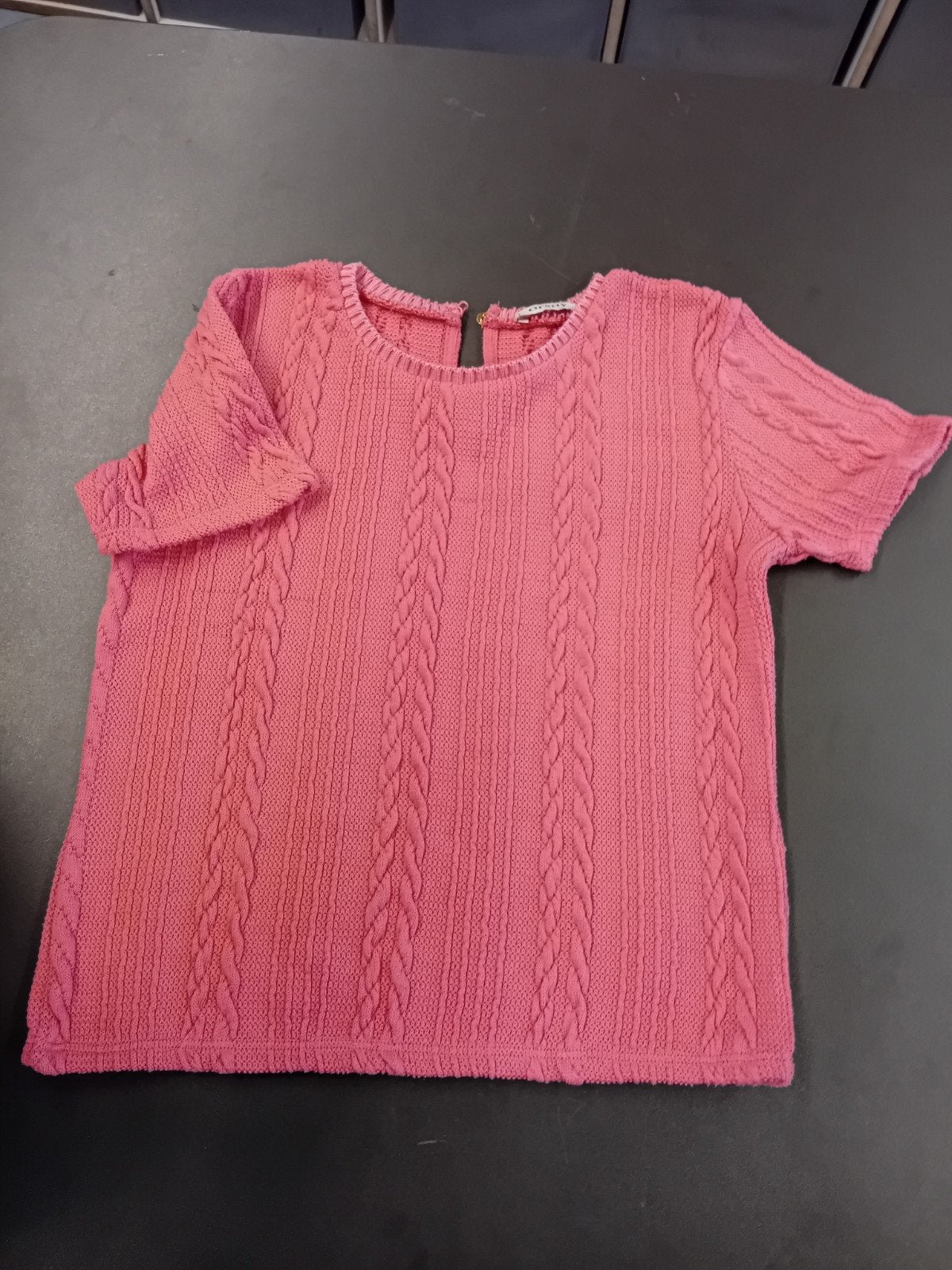 Orsay Roze Gebreide Top met Korte Mouwen, Kleding | Dames, T-shirts, Zo goed als nieuw, Orsay, Korte mouw, Roze