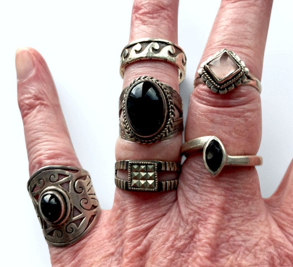 Mooi GROOT lot vintage sieraden waaronder zilver #29!, Verzenden, Zo goed als nieuw, X, Dame of Heer