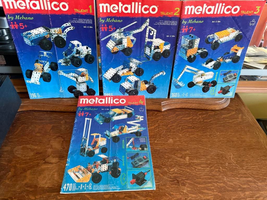 Metallico by Mehano Bouwdozen Talent 1, 2, 3, 4, Ophalen of Verzenden, Zo goed als nieuw, Overige typen