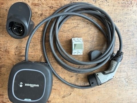 Wallbox pulsar max 22KW 7 meterkabel+ Powermeter Wallbox, Auto diversen, Ophalen