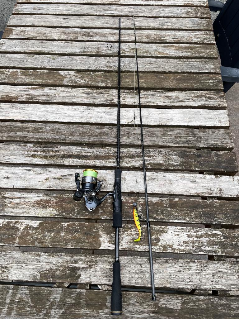 Spro specter finesse hengel met Shimano molen., Watersport en Boten, Hengelsport | Roofvissen, Ophalen of Verzenden, Zo goed als nieuw