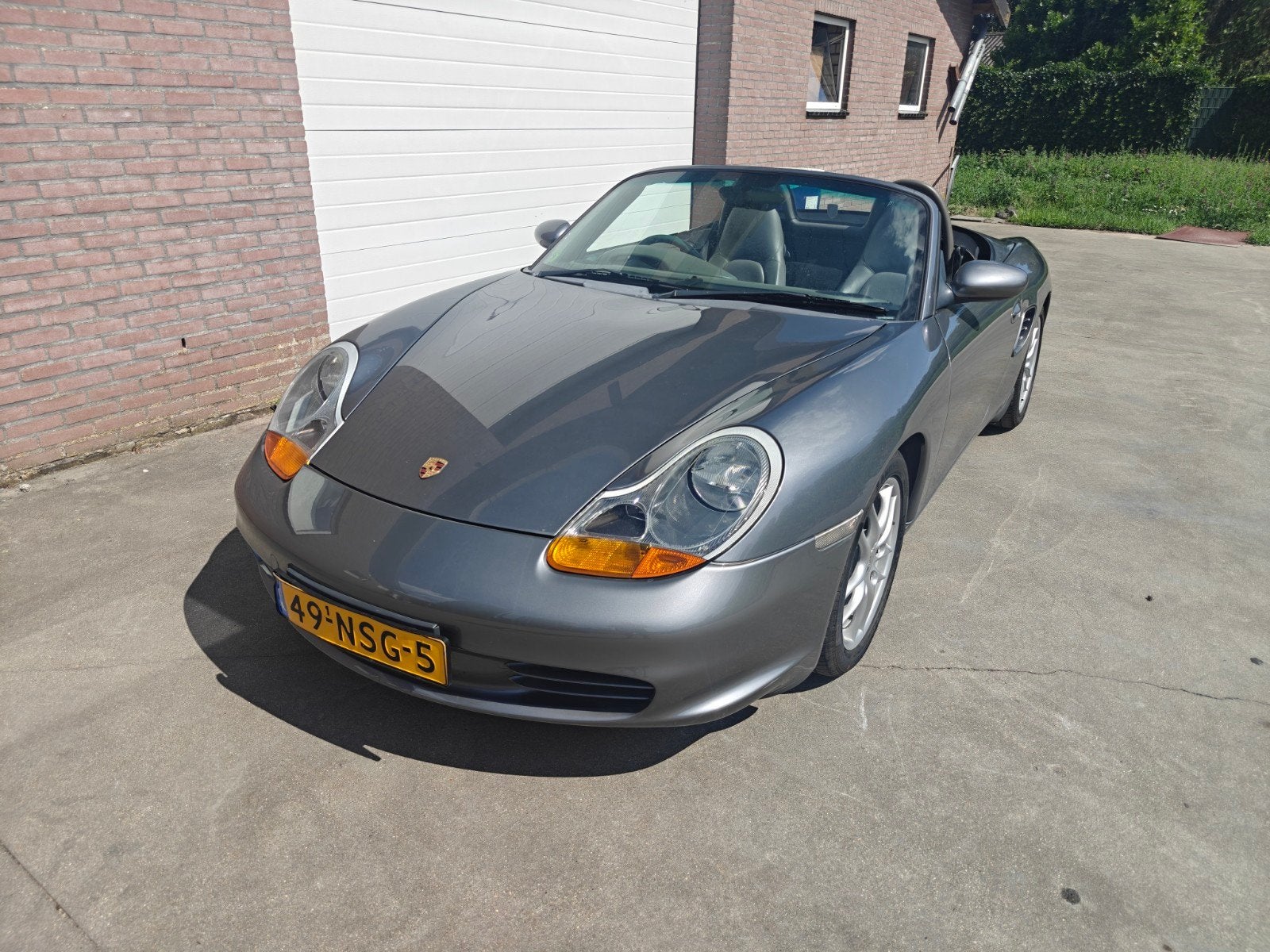 Porsche 2003 Grijs, Auto's, Porsche, Bedrijf, Boxster, ABS, Airbags, Airconditioning, Centrale vergrendeling, Climate control