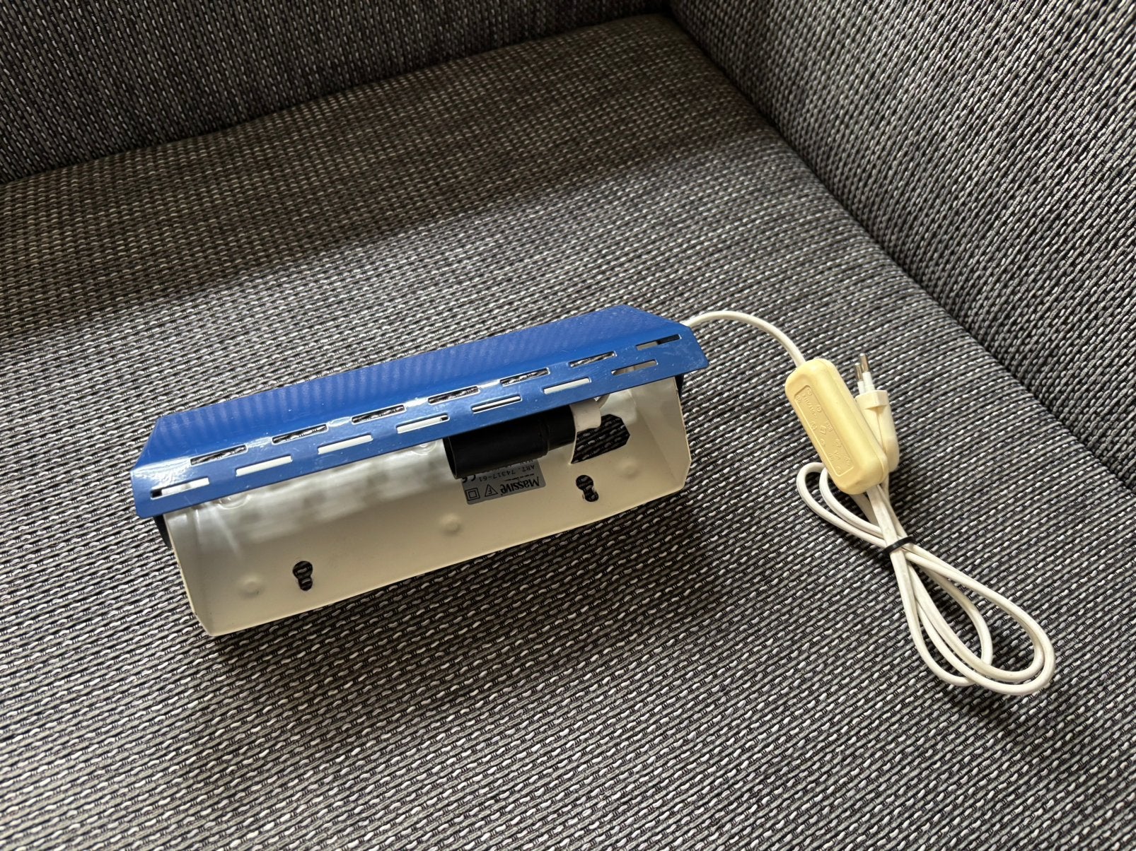 Bedlampje wandlampje vintage jaren 70 80, Bedlamp, Ophalen of Verzenden, Metaal, Gebruikt