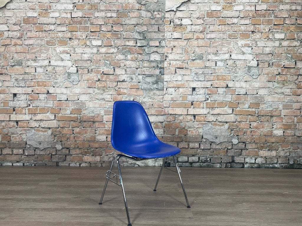 Vitra DSS- Blauw Kunststof | Charles & Ray Eames, Ophalen, Leer, Blauw, Design