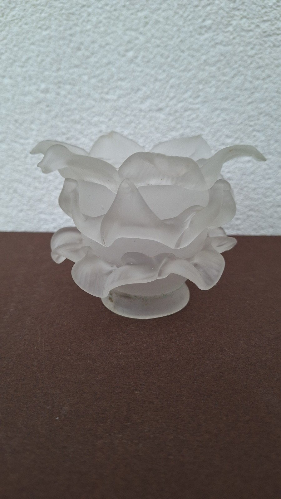 Oude glazen bloem lampekap, Ophalen of Verzenden
