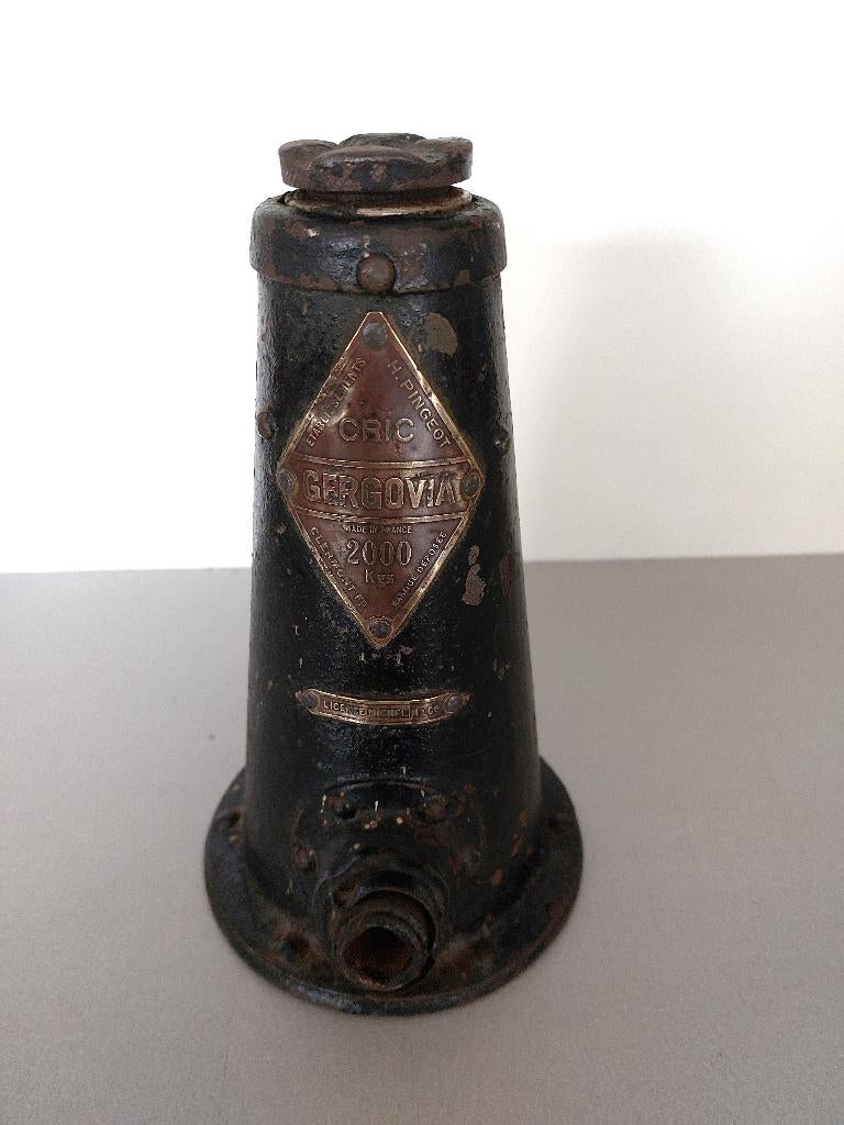 Vintage Autokrik Cric GERGOVIA 1930 1940 Licence MICHELIN, Antiek en Kunst, Antiek | Gereedschap en Instrumenten, Ophalen of Verzenden