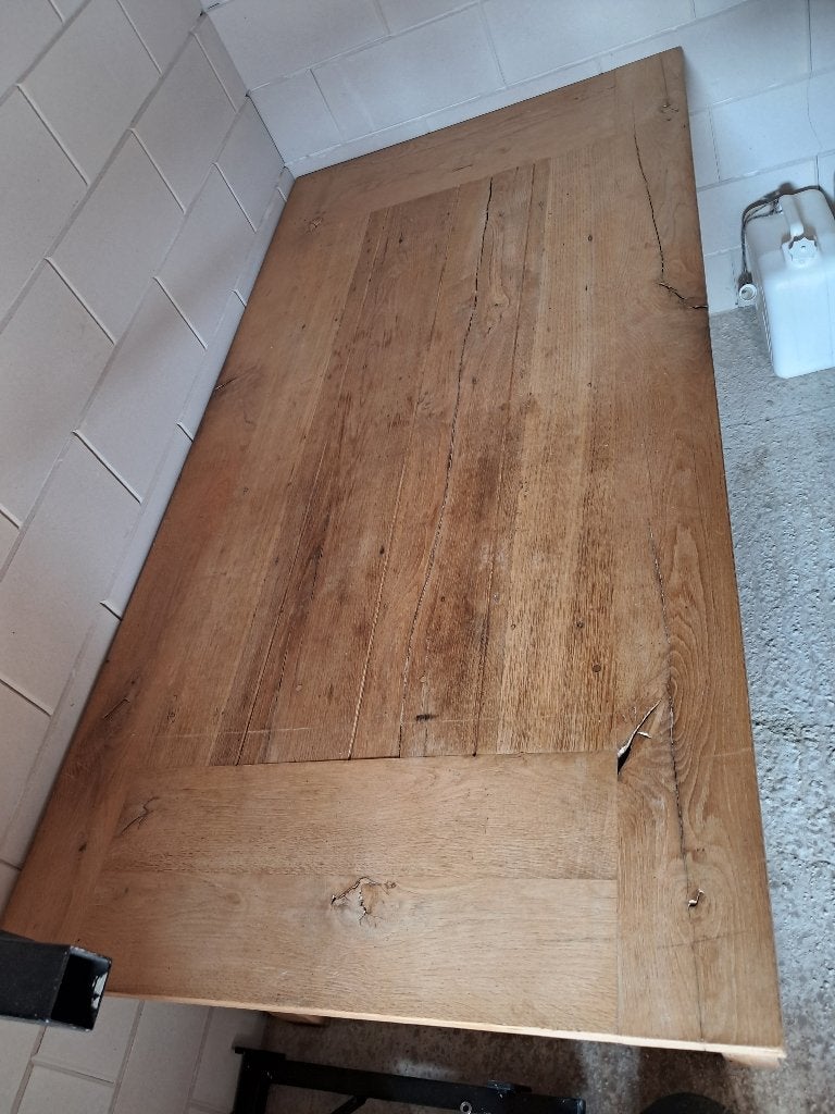 eetkamertafel, Ophalen, Gebruikt, Eikenhout, 50 tot 100 cm