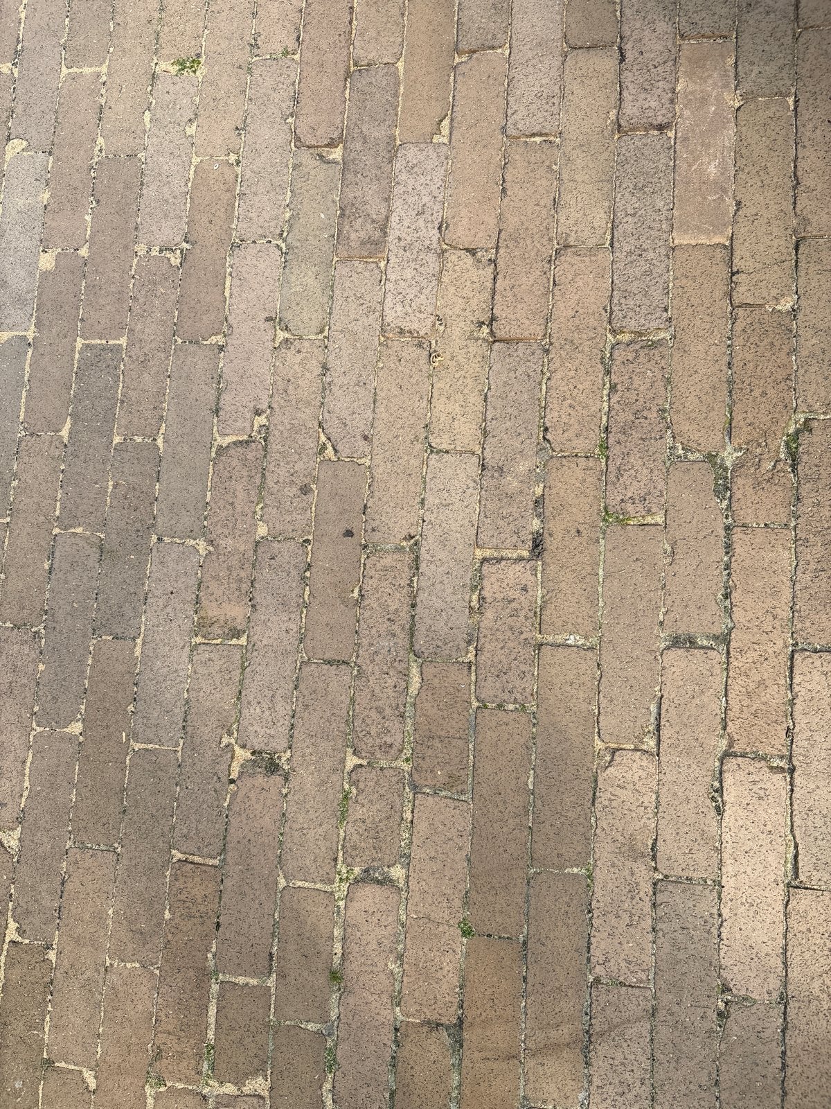 Gele gebakken straatklinkers 20/5 cm, Ophalen, Gebruikt, 10 m² of meer, Klinkers