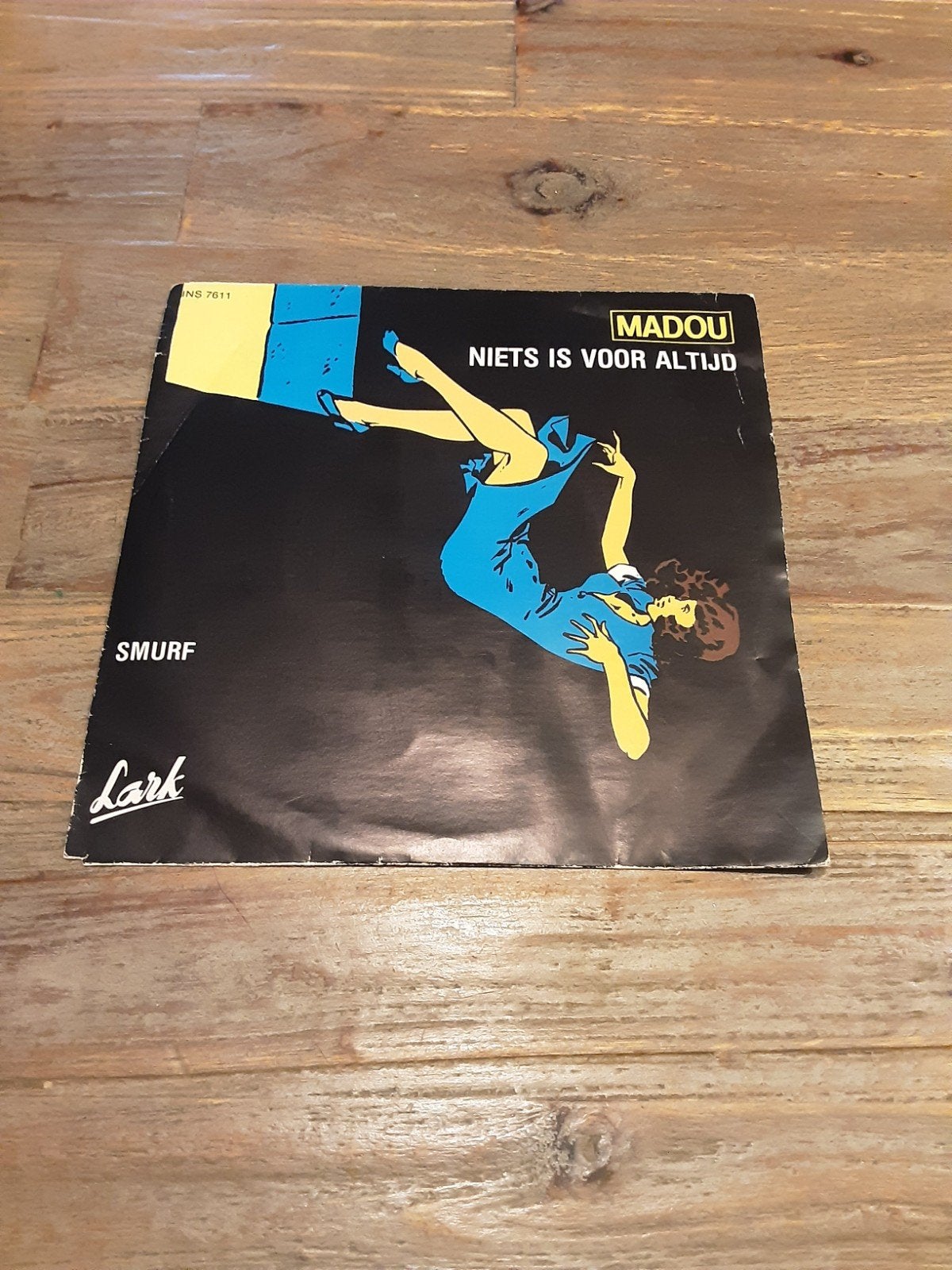 MADOU PIRAAT,,NIETS IS VOOR ALTIJD ,,PIRAAT SINGLE., Gebruikt, 7 inch, Levenslied of Smartlap, Fotohoes