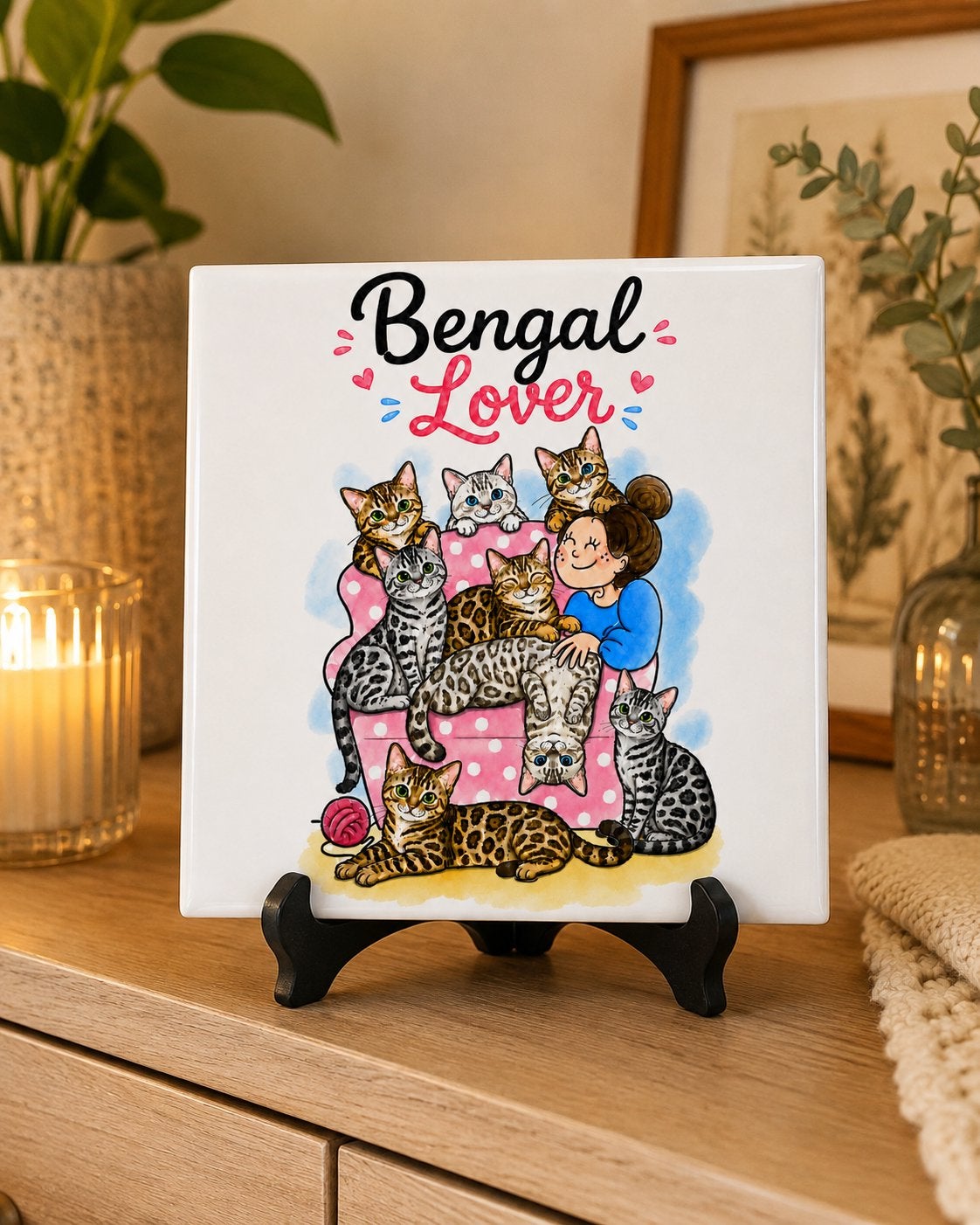 Bengal lover - Bengaal Blond stijl tegel, Ophalen of Verzenden, Nieuw