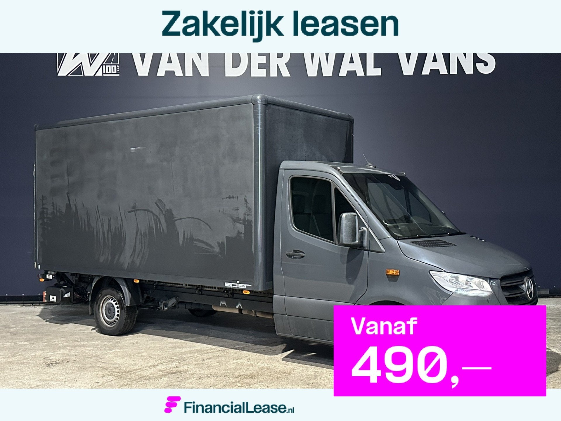 Mercedes-Benz Sprinter 316 CDI 164pk Automaat Bakwagen Laadk, Dealer onderhouden, Gebruikt, 4 cilinders, 2000 kg