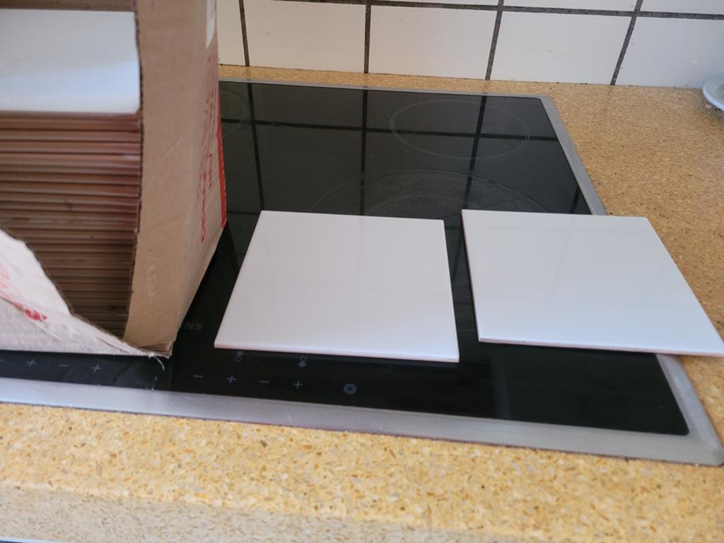 30x Witte Keramische Wandtegels 15x15x0,5 cm, Nieuw, Minder dan 20 cm, Minder dan 5 m², Wandtegels