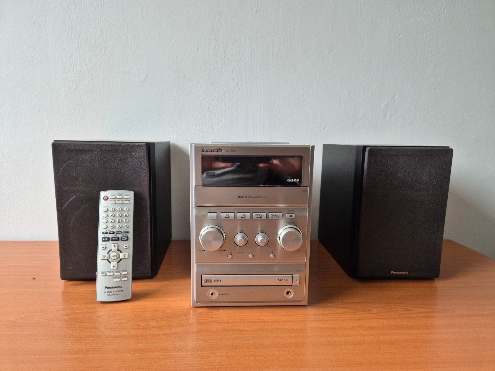 Panasonic SC-PM42 Microset met CD, USB, Radio en Speakers, Audio, Tv en Foto, Stereo-sets, Gebruikt, Cd-speler, Tuner of Radio