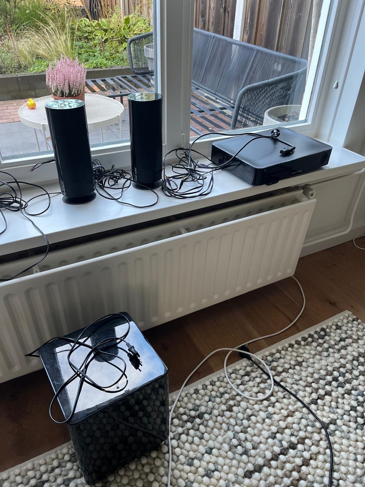 Harman Kardon Home Cinema Set met Subwoofer en Speakers, Gebruikt, 2.1-systeem, Dvd-speler, Ophalen