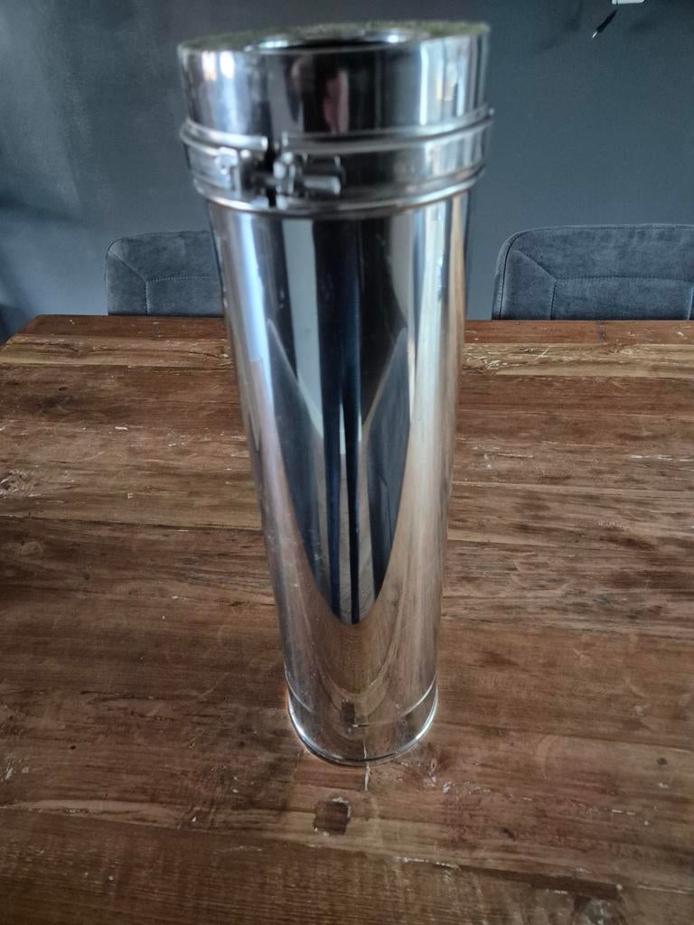RVS Rookkanaal Element 130/500 mm - Inox, Ophalen of Verzenden, Nieuw, Afzuiger