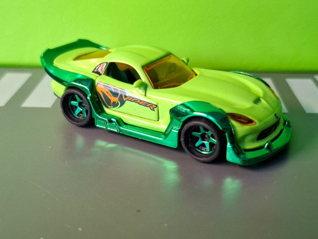 Majorette 238b - Dodge SRT Viper [groen] 1/60, Ophalen of Verzenden, Gebruikt, Auto