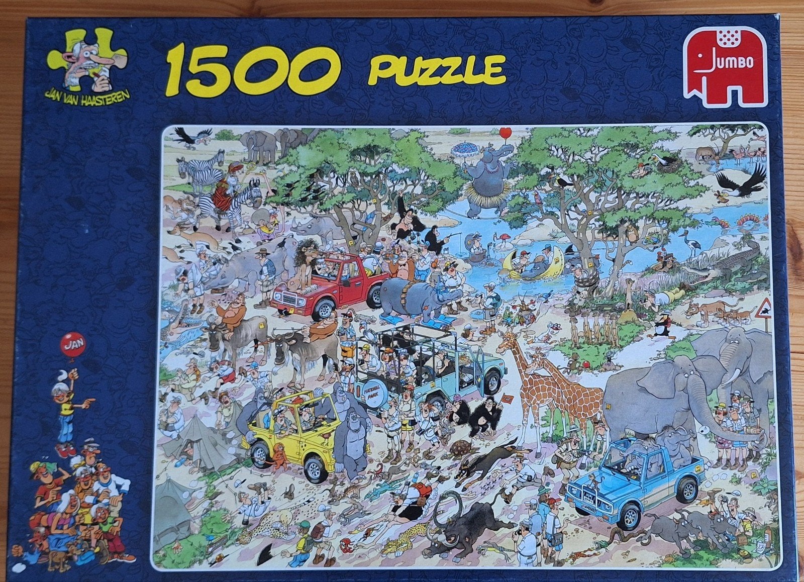 Jan van Haasteren puzzel: Safari, Ophalen of Verzenden, 500 t/m 1500 stukjes, Zo goed als nieuw, Legpuzzel