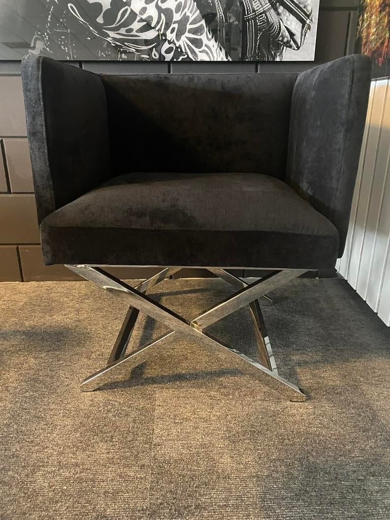 2x Eichholtz chair dawson - stoel - richmond - hotel chique, Ophalen, Zo goed als nieuw, 75 tot 100 cm, 50 tot 75 cm