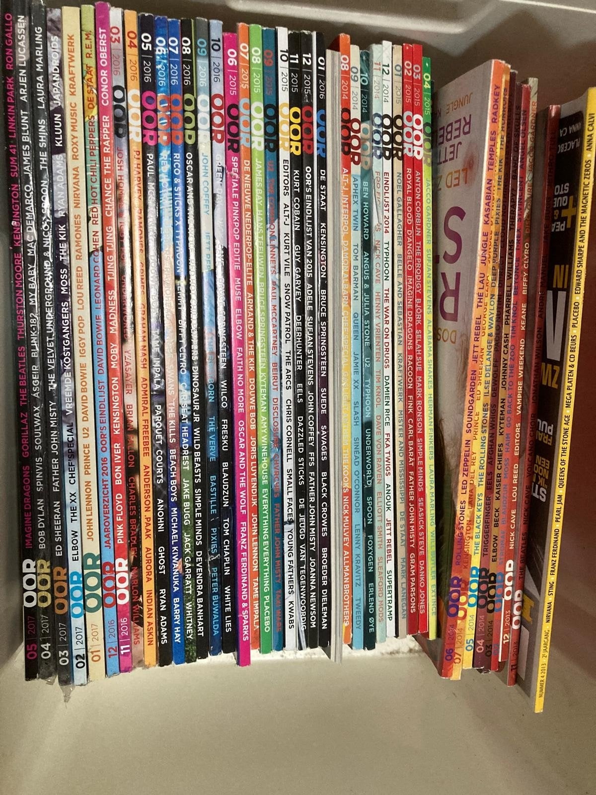 OOR Muziektijdschriften - Diverse Jaren en Artiesten, Ophalen, Gelezen, Muziek, Film of Tv