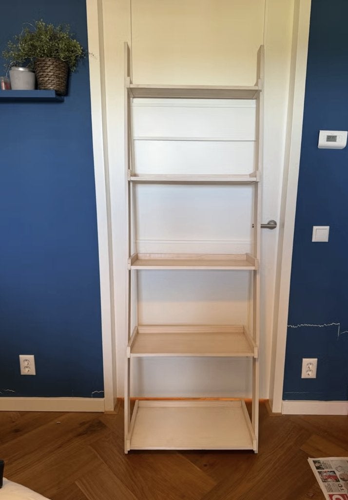 Houten Boekenkast / Ladderkast met 5 Planken, Ophalen, Gebruikt, Grenenhout, 200 cm of meer