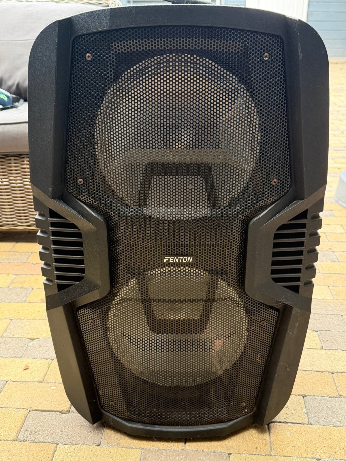 Fenton FT210LED Party Speaker - Werkt perfect, compleet, Party speaker, Ophalen of Verzenden, Zo goed als nieuw, AUX-ingang