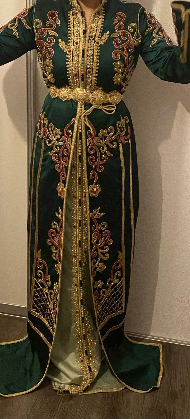 Nieuwe Marokkaanse Takshita - Maat 36-40, Ophalen of Verzenden, Nieuw, Maat 36 (S), Groen