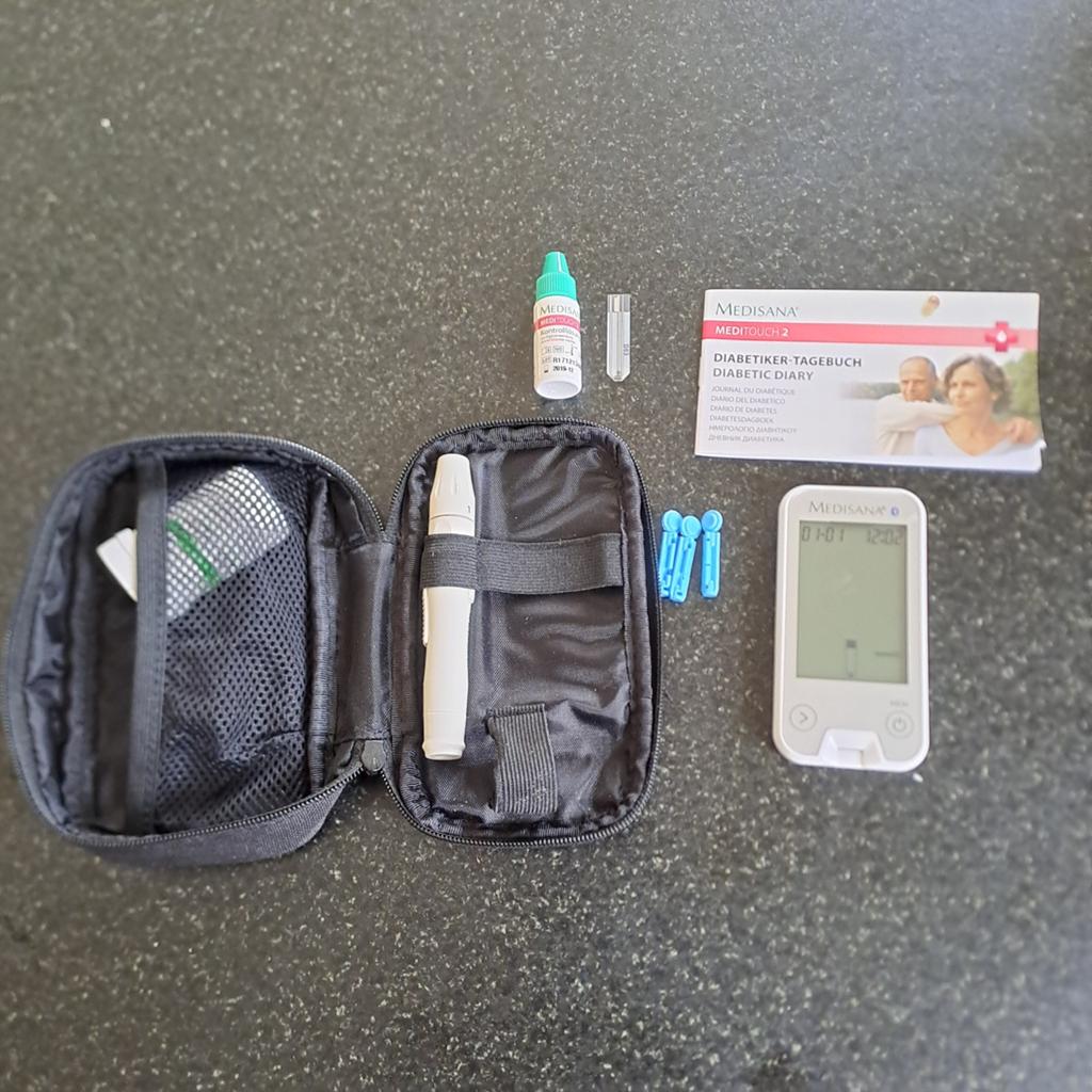 Medisana Diabetiker Bloedsuikermeter - Complete Set, Diversen, Verpleegmiddelen, Ophalen of Verzenden, Gebruikt
