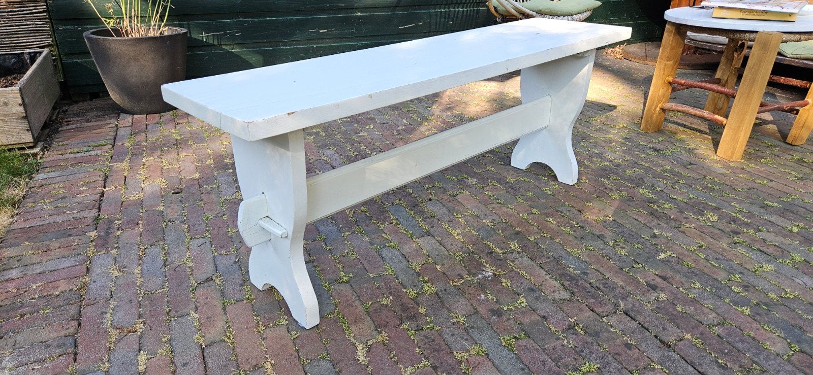 houten bankje, Ophalen, Rechthoekig, 125 cm of meer, Minder dan 50 cm
