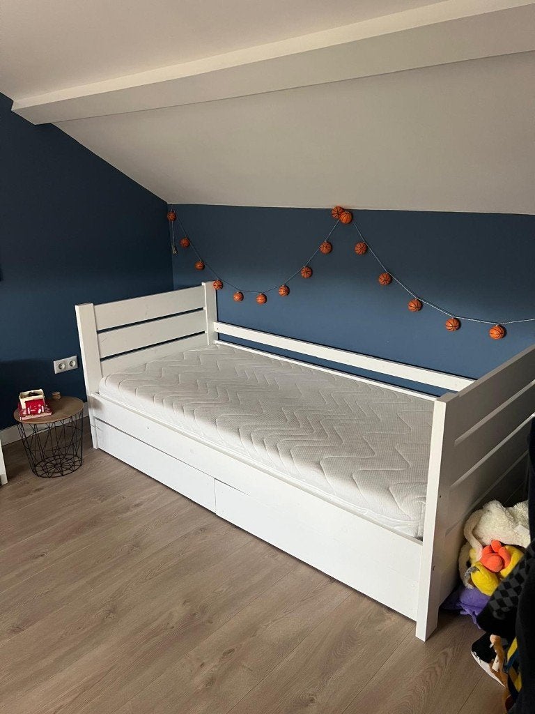 Kinderbed 90x200, Huis en Inrichting, Slaapkamer | Bedden, Ophalen, Gebruikt, 90 cm, Eenpersoons