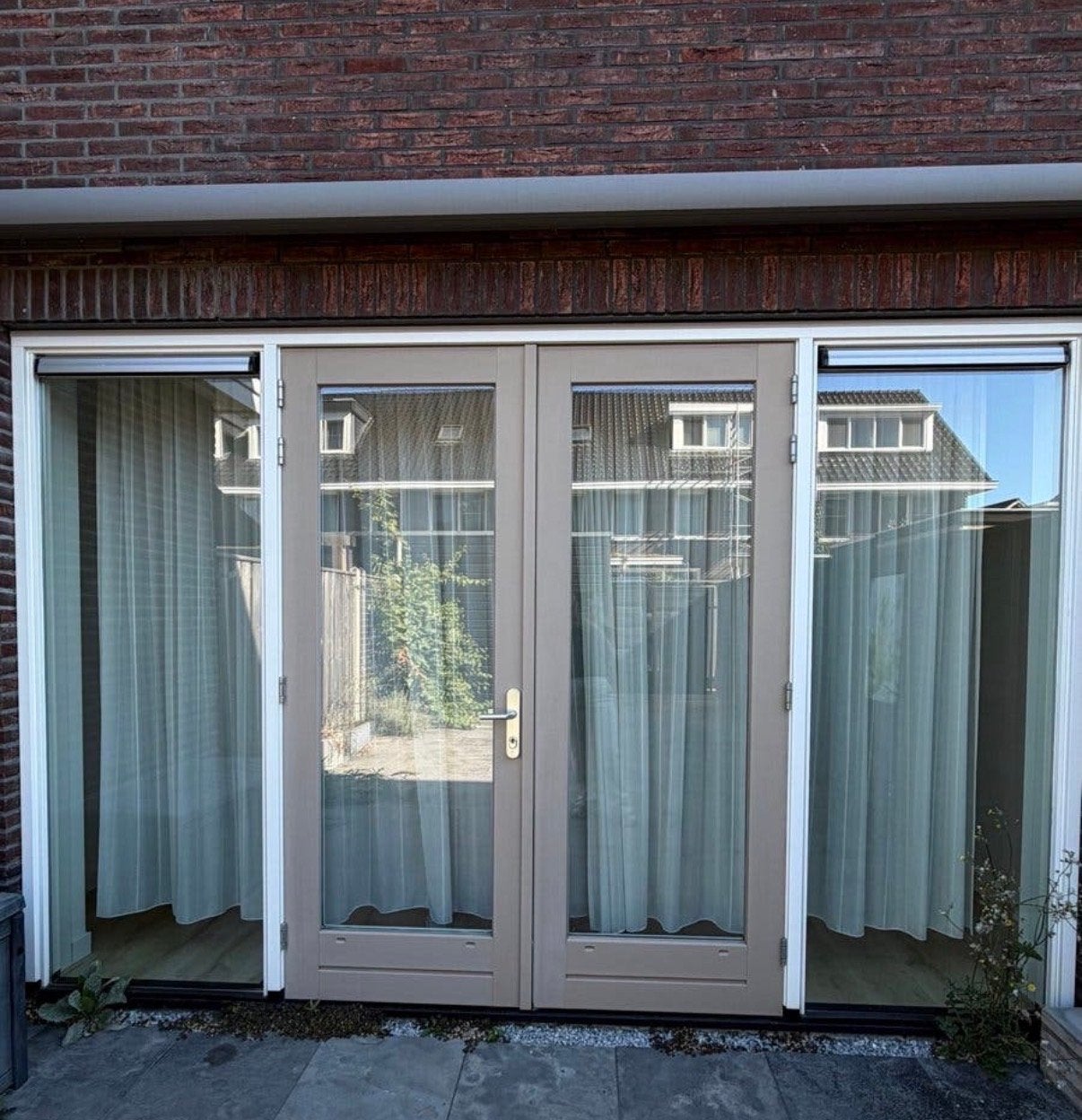 Mooie openslaande deuren inclusief kozijn (193x235cm), Ophalen, Hout, 120 cm of meer, 215 cm of meer