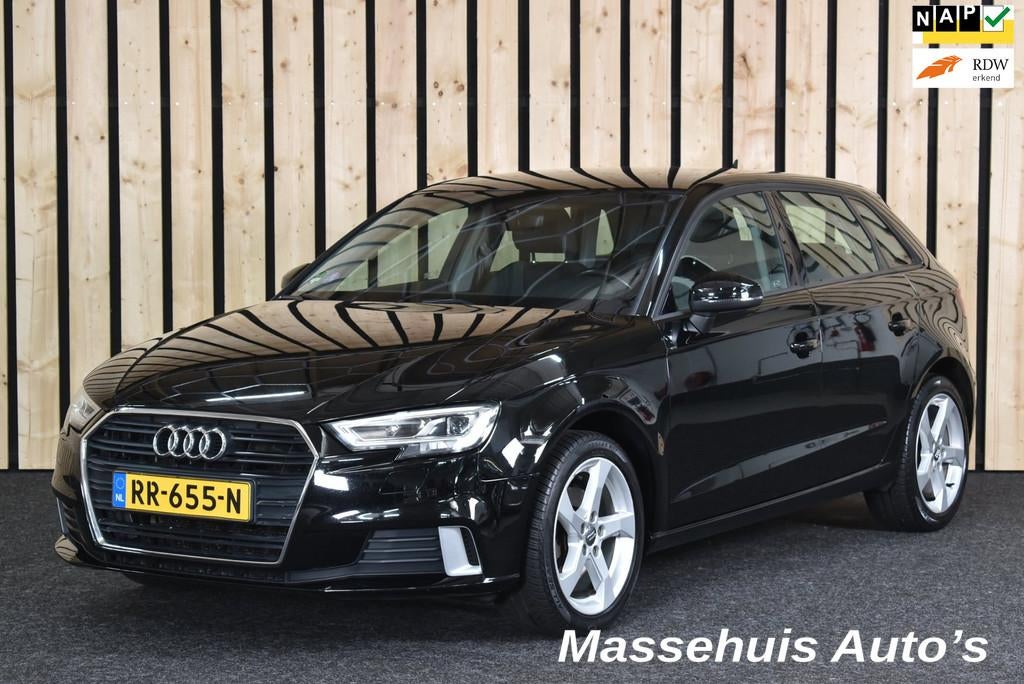 Audi A3 Sportback 1.0 TFSI Sport Lease Edition 153dkm 2e eig, Stof, Gebruikt, Zwart, Origineel Nederlands