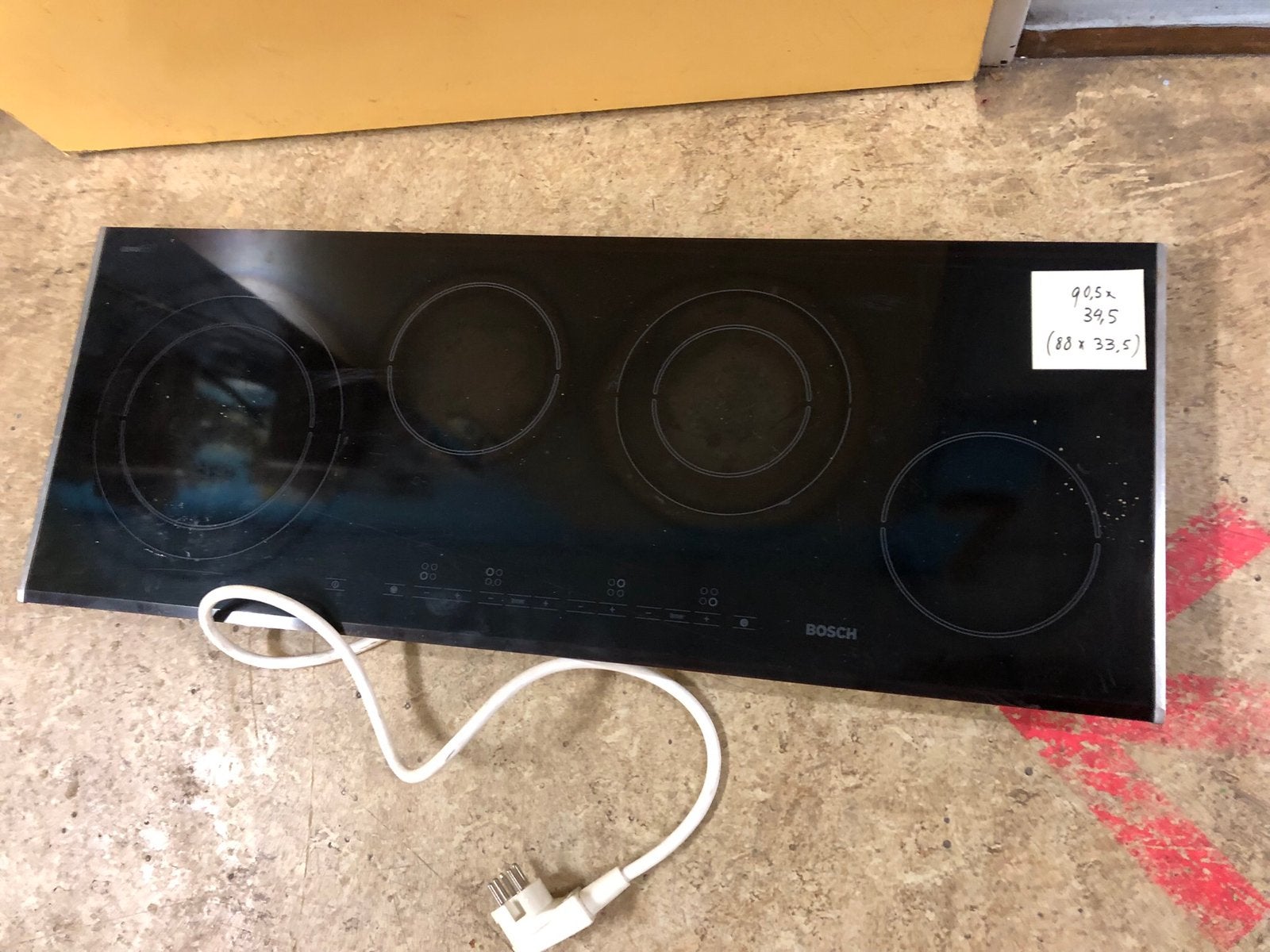 Bosch elektrische kookplaat pkg965e, Witgoed en Apparatuur, Ophalen, Gebruikt, 4 kookzones, Inbouw