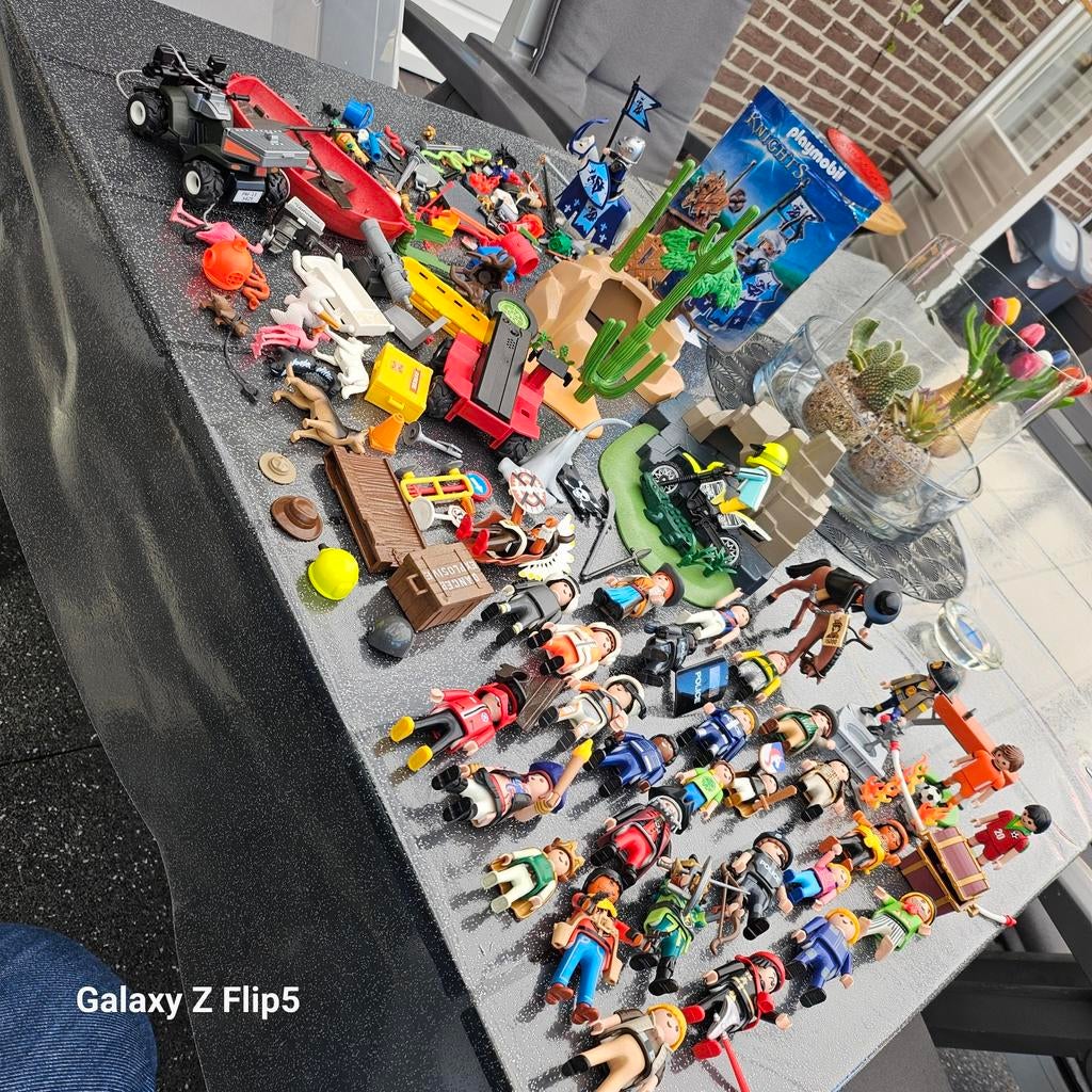 Grote verzameling Playmobil poppetjes en accessoires, Kinderen en Baby's, Speelgoed | Overig, Zo goed als nieuw, Jongen of Meisje