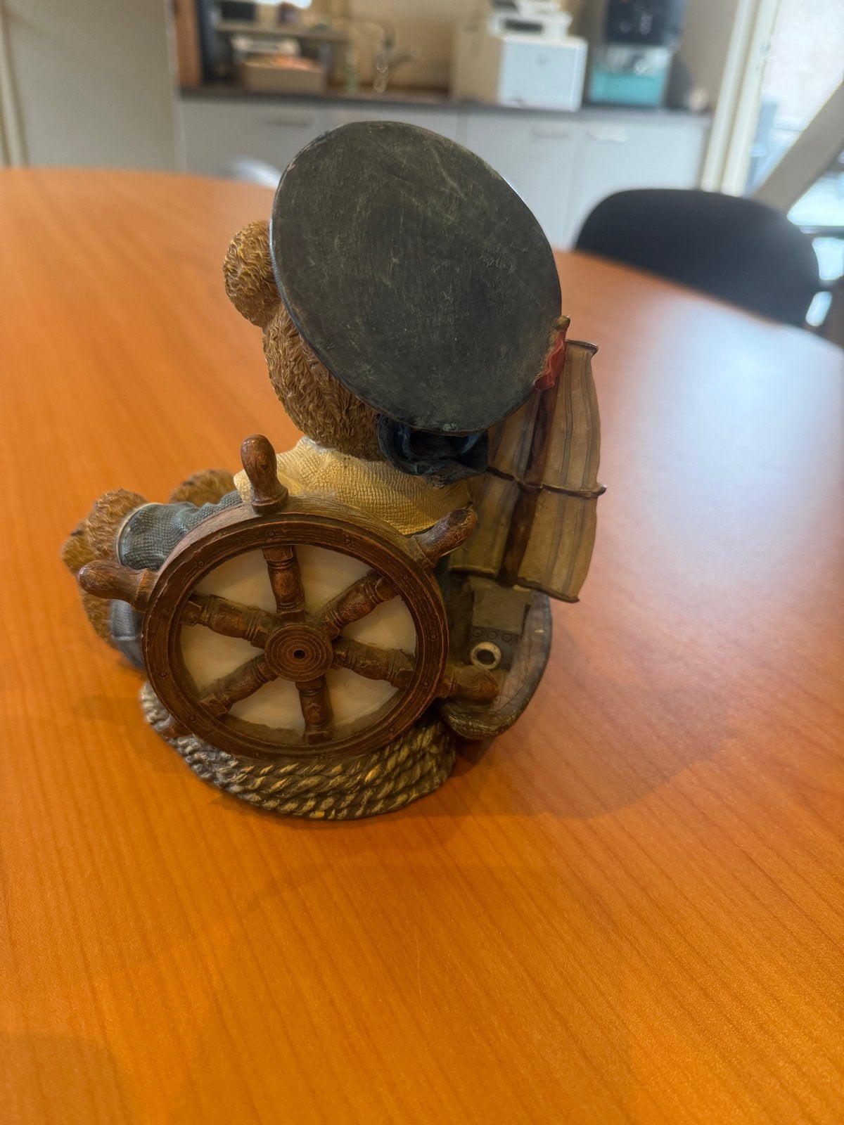 Muziekdoos Matroos Beer op Schip - Vintage Decoratie, Verzenden, Gebruikt, Dier