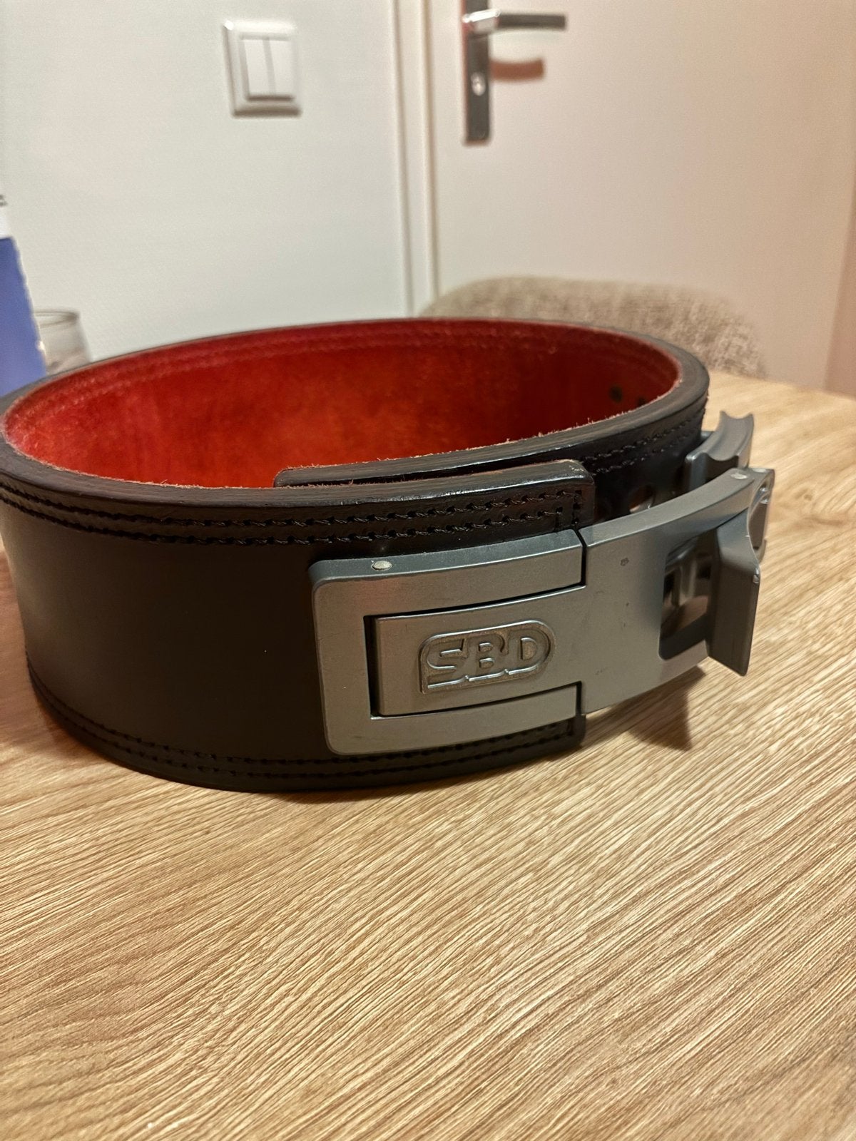 SBD Powerlifting Belt 13mm Maat M, Ophalen, Zo goed als nieuw, Rug, Halterriem