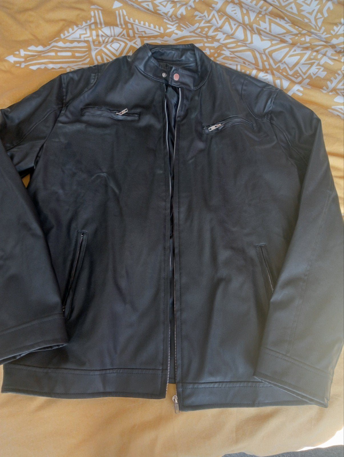 imitatie leren jas ( nieuw) 2 x XL, Ophalen of Verzenden, Nieuw, Maat 56/58 (XL), Zwart