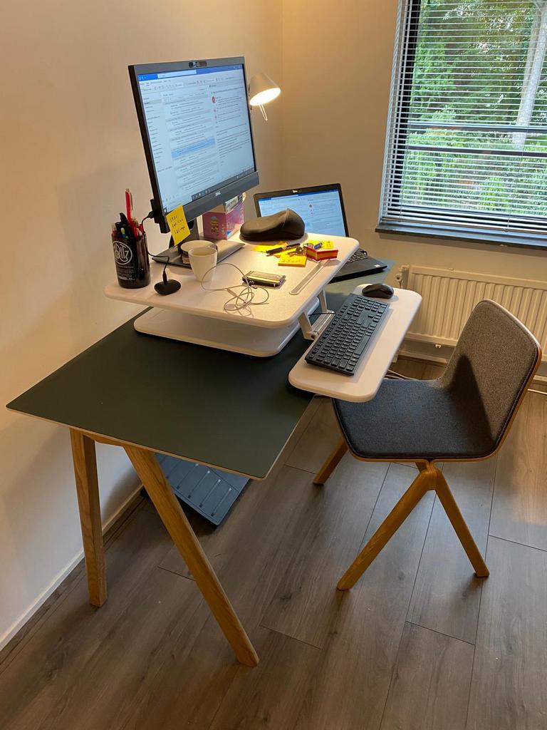Euroseats zit-sta module / hoog-laag workstation, Ophalen, In hoogte verstelbaar, Zo goed als nieuw