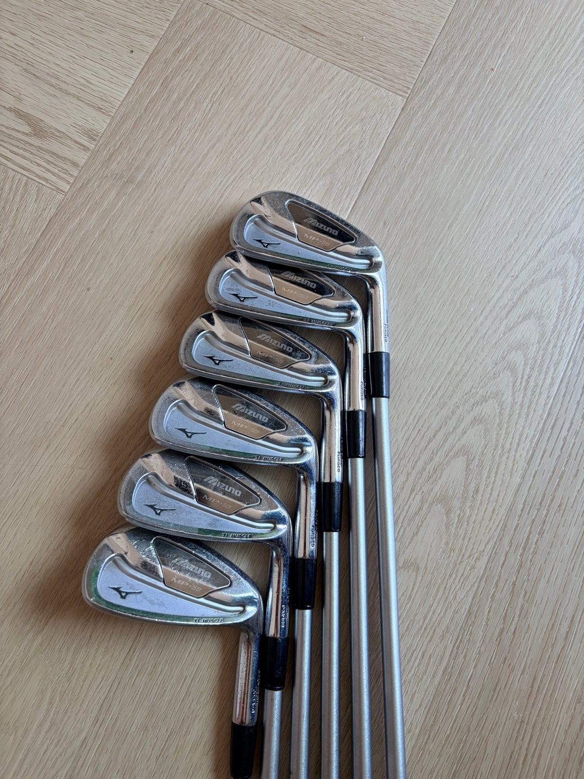 Mizuno MP-59 IJzerset 5-PW KBS TOUR C TAPER 120 Stiff, Ophalen, Gebruikt, Set, Mizuno