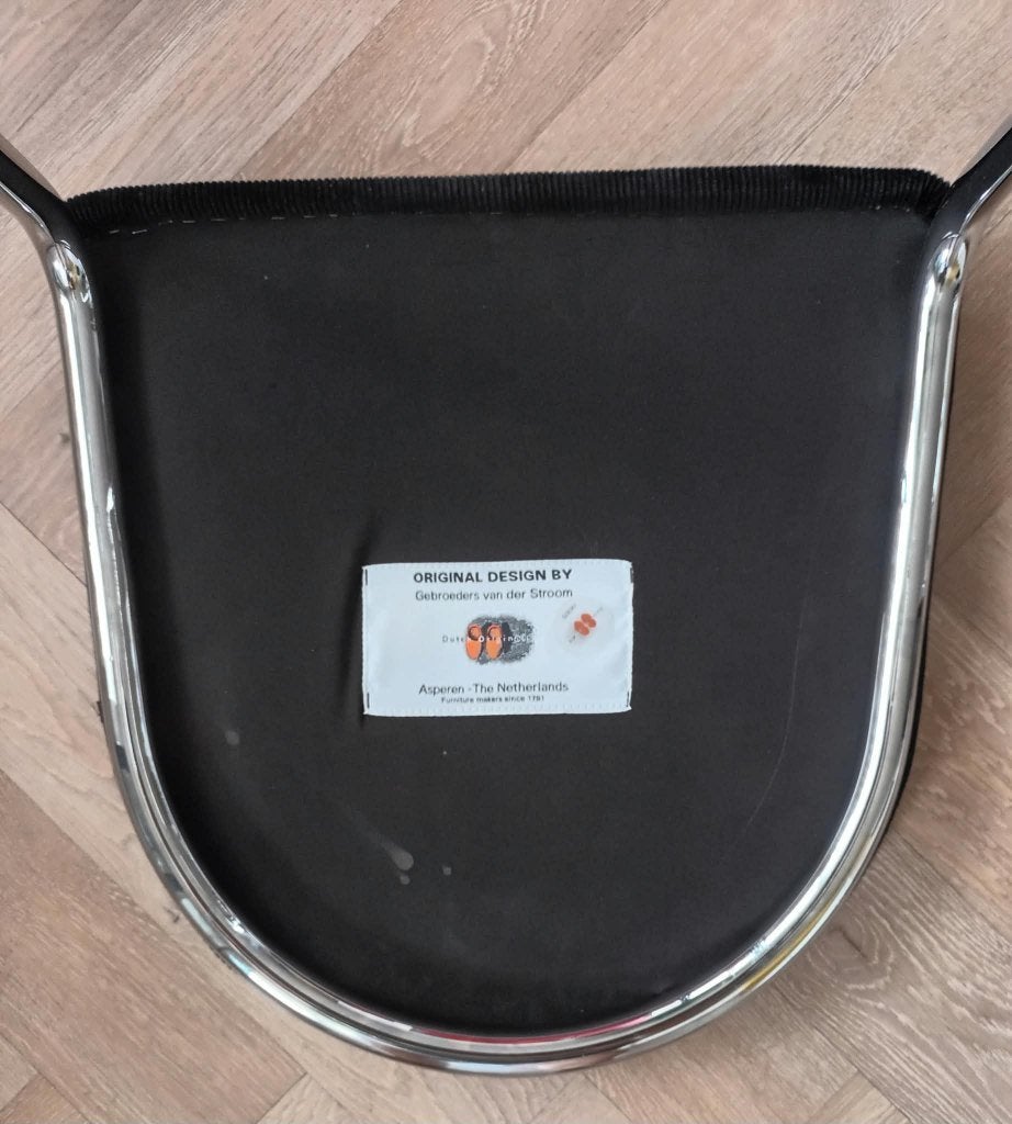 Gispen hocker 412, Ophalen, Zwart, Zo goed als nieuw, Stof