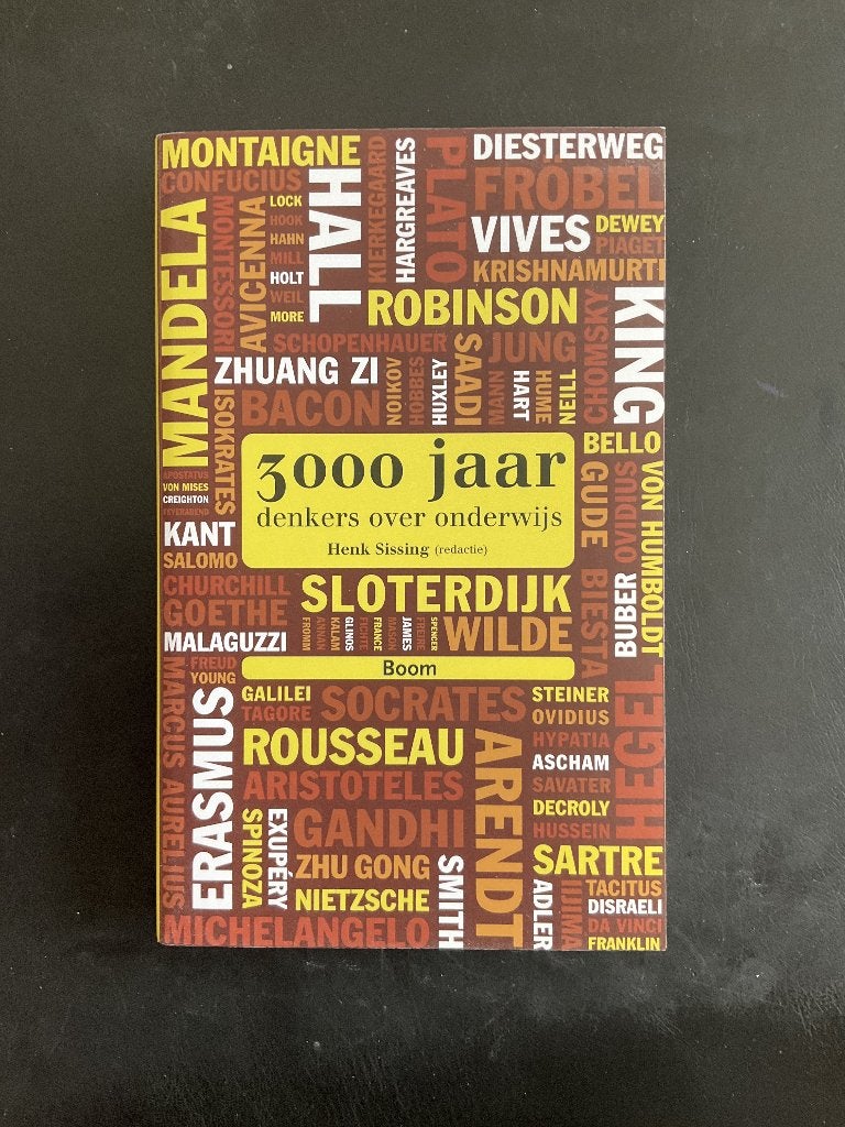 3000 jaar denkers over onderwijs, Ophalen of Verzenden, Zo goed als nieuw, H. Sissing (red.), Cultuurfilosofie
