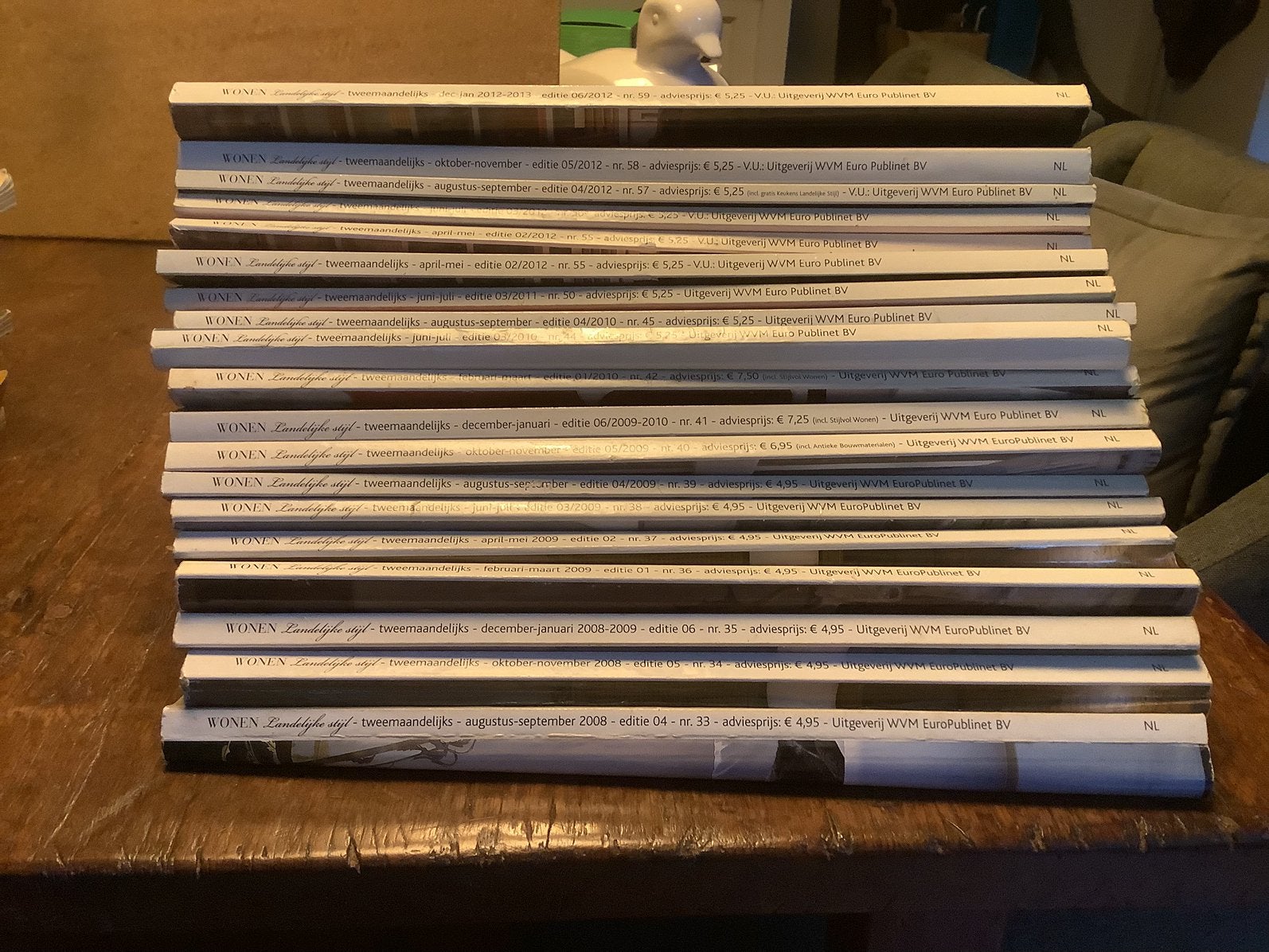 Wonen landelijke stijl tijdschriften, Boeken, Ophalen, Gelezen, Overige typen